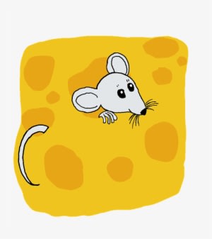 Rat, Mouse, Cheese, Animal, Mammal, Rodent, Cartoon - Maus Im Käse Comic - Transparent PNG Free Download