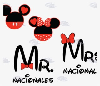Mickey Mouse Clipart Tie - Mr & Mrs Just Married - Transparent PNG Free Download