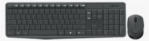Mk235 Wireless Keyboard And Mouse Full-size - Logitech K235 - Transparent PNG Free Download