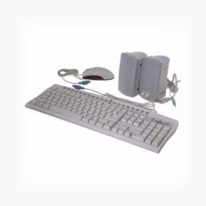 Ps/2 Keyboard, Mouse And Speakers In One Package - Computer Keyboard - Transparent PNG Free Download