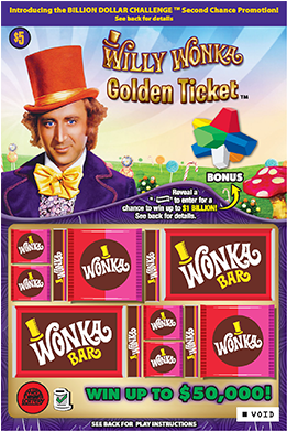 *experience The Fun And Excitement Of Playing A Scratch - Willy Wonka Golden Ticket Chocolate Bar For Samsung - Transparent PNG Free Download