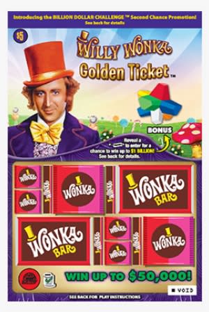 *experience The Fun And Excitement Of Playing A Scratch - Willy Wonka Golden Ticket Chocolate Bar For Samsung - Transparent PNG Free Download