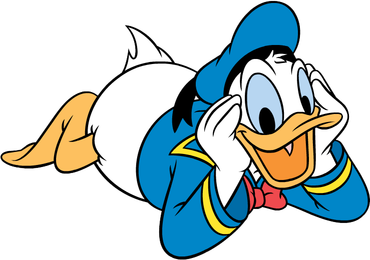 Donald Lay On Stomach Donaldduckesq Duck Pinterest - Donald Duck Png File - Transparent PNG Free Download