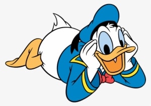 Donald Lay On Stomach Donaldduckesq Duck Pinterest - Donald Duck Png File - Transparent PNG Free Download