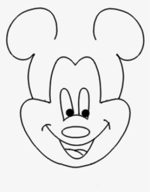 How To Draw A Mickey Mouse Face - Drawing - Transparent PNG Free Download