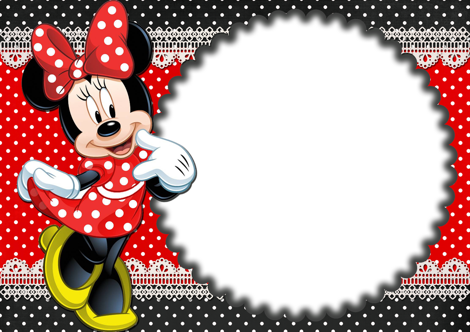 Moldura Minnie Png Clipart Minnie Mouse Picture Frames - Moldura Para Foto Minnie - Transparent PNG Free Download