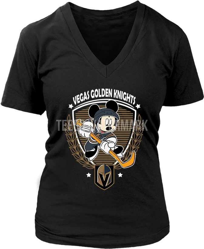 Nhl Hockey Mickey Mouse Team Vegas Golden Knights Womens - God Save The Queen Sylvanas - Transparent PNG Free Download