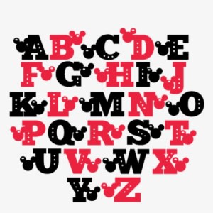 Mouse Uppercase Alphabet Svg Scrapbook Cut File Cute - Cute Alphabet Png Transparent - Transparent PNG Free Download