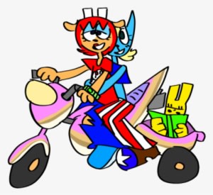 Reminder That Lammy Has A Motorcycle And She Likes - Cartoon - Transparent PNG Free Download