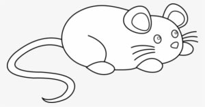 Mouse - Cute Rat Clipart Black And White - Transparent PNG Free Download