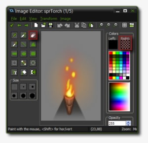 When You Have Selected The Right Mouse Erase Option, - Game Maker Studio Sprite Editor - Transparent PNG Free Download