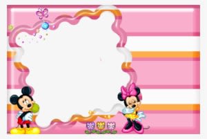 Molduras Png Minie Clipart Minnie Mouse Mickey Mouse - Moldura Minnie Rosa Png - Transparent PNG Free Download