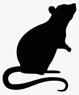 Rat Silhouette Png - Standing Rat Silhouette - Transparent PNG Free Download