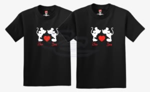 Mickey Minnie Mouse Kiss Silhouette With Custom Names - Dallas Cowboys Women's T-shirt ------------------------------ - Transparent PNG Free Download