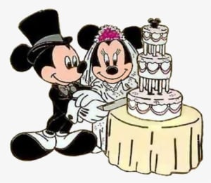 Mickey Mouse Silhouette Clip - Mickey And Minnie Wedding Clipart - Transparent PNG Free Download