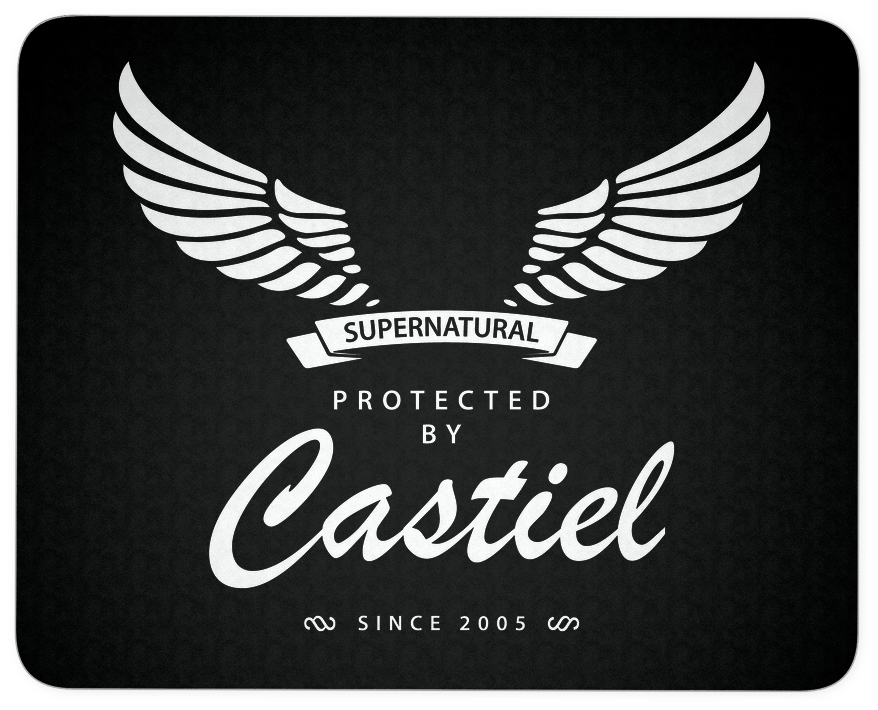 Protected By Castiel Mouse Pad - Protected By Castiel - Transparent PNG Free Download