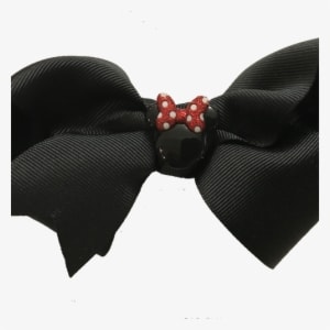 Minnie Mouse Hair Bow On French Barrette - Satin - Transparent PNG Free Download