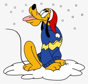 Mickey Mouse Christmas Clip Art - Pluto Christmas - Transparent PNG Free Download