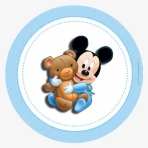 Kit Baby Disney Gratuito Para Imprimir, Vários Rótulos - Pluto Y Mickey Bebes - Transparent PNG Free Download