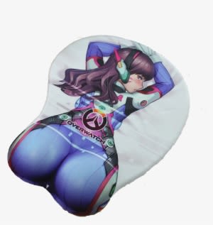 Overwatch 3d Mouse Pad With Silicone Wrist Rest - Car Seat - Transparent PNG Free Download