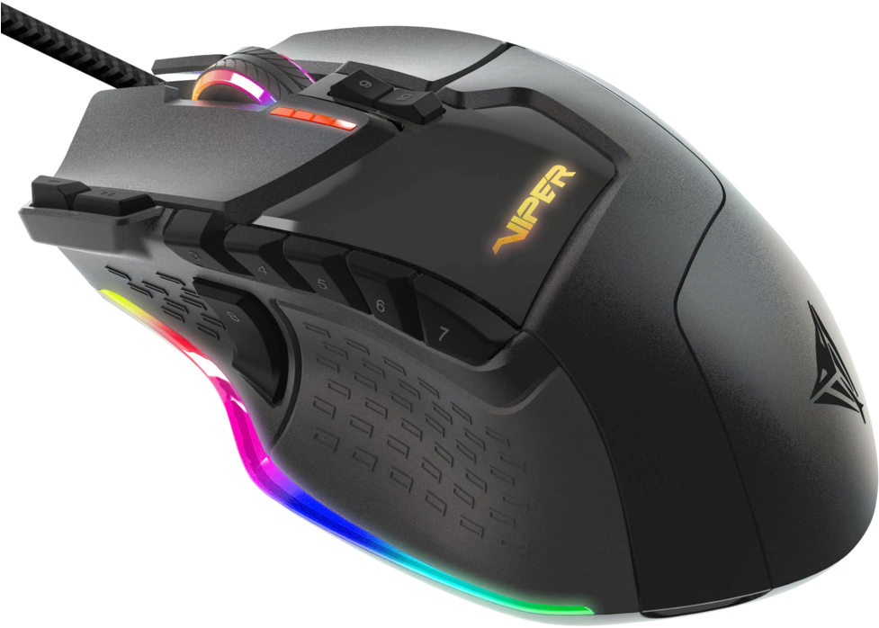 Patriot Viper V570 Blackout Gaming Mouse - Transparent PNG Free Download