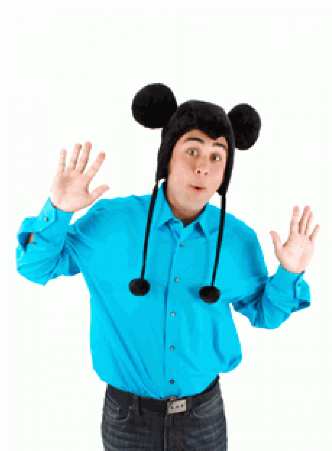 Disney Mickey Mouse Adult Hoodie At Cosplay Costume - Mickey Mouse Hoodie Adult Hat - Black - One Size For - Transparent PNG Free Download