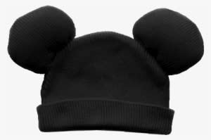 Mickey Mouse, Hat, And Black Image - Mickey Beanie Hat - Transparent PNG Free Download