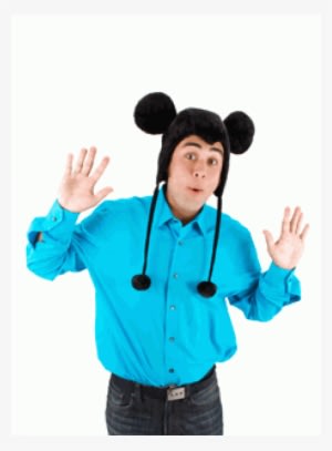 Disney Mickey Mouse Adult Hoodie At Cosplay Costume - Mickey Mouse Hoodie Adult Hat - Black - One Size For - Transparent PNG Free Download