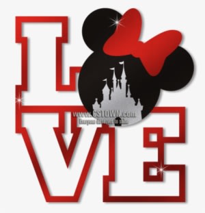 Love Disney Minnie Mouse Cartoon Heat Transfer - Sugarcoateddreams Personal Listing For Rose - Personalized - Transparent PNG Free Download