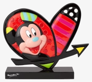 Mickey & Minnie Mouse Heart - Mickey Minnie Heart By Britto - Transparent PNG Free Download