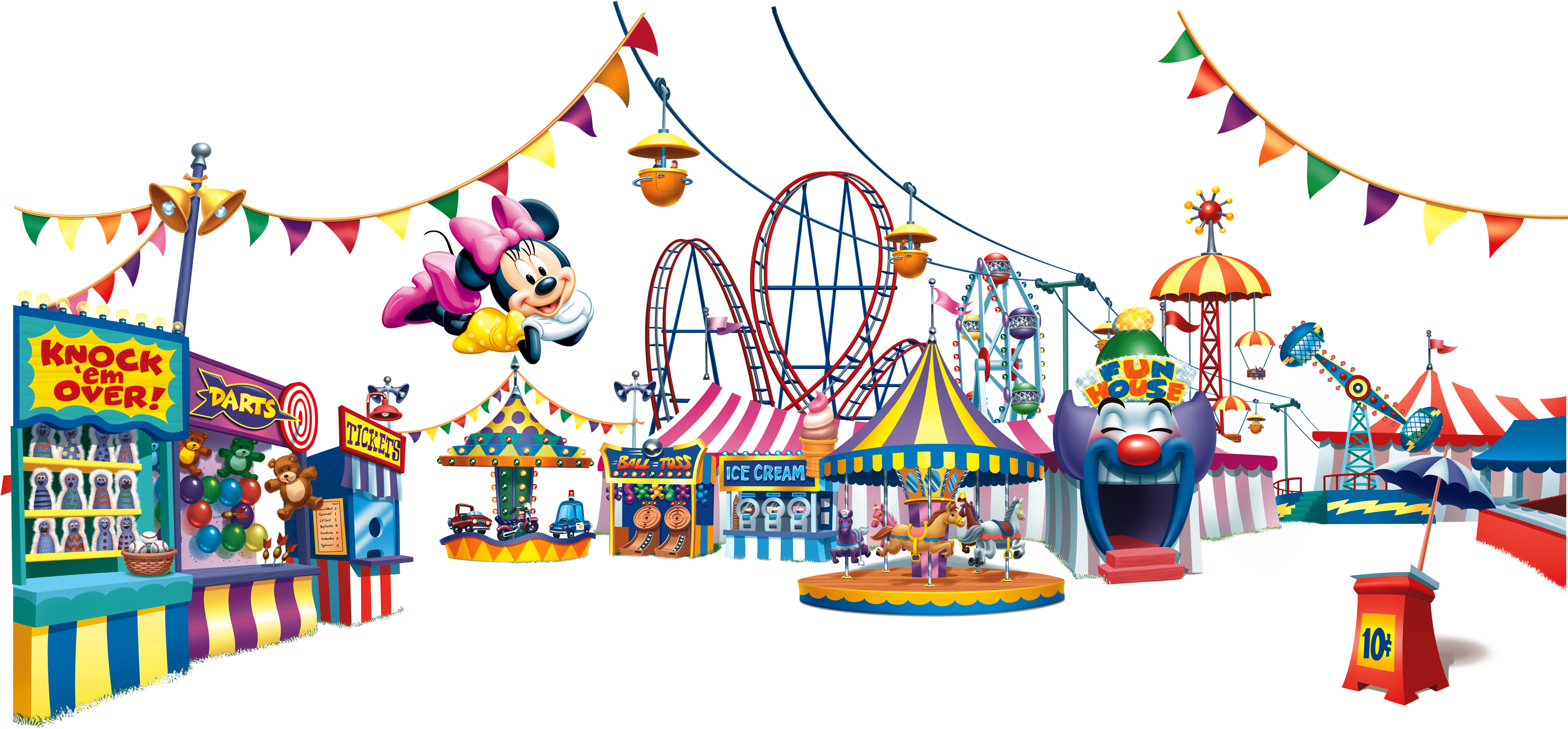 Royalty Free Stock Amusement Clipart Recreational Park - Fun Fair Cartoon Png - Transparent PNG Free Download