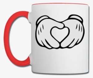 Mickey Mouse Hands Heart - Mickey Hand Heart - Transparent PNG Free Download