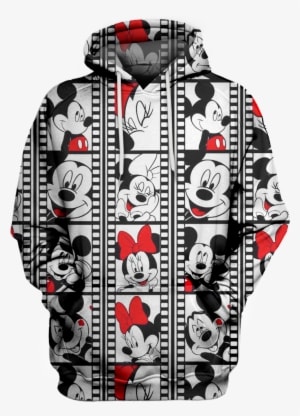 Anime Mickey Minnie Mouse Hoodie 3d - Hoodie - Transparent PNG Free Download