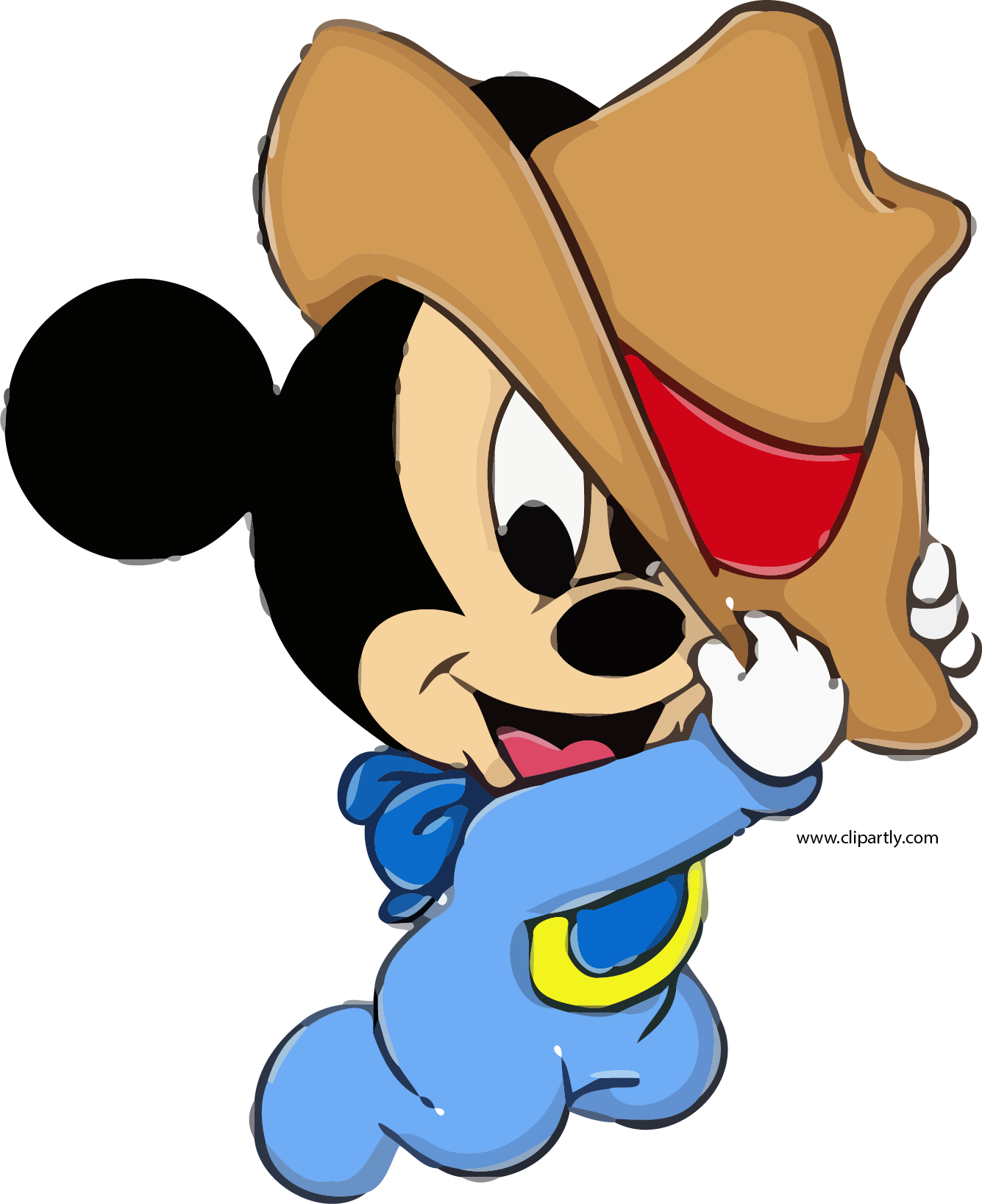 Baby Mickey Disney Baby Cowboy Hat Mouse Pictures Clipart - Transparent PNG Free Download