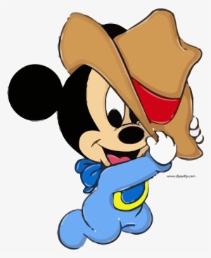 Baby Mickey Disney Baby Cowboy Hat Mouse Pictures Clipart - Transparent PNG Free Download
