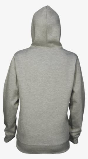 Larger Imagemove Mouse Over The Image To Magnify - Plain Grey Hoodie Back - Transparent PNG Free Download