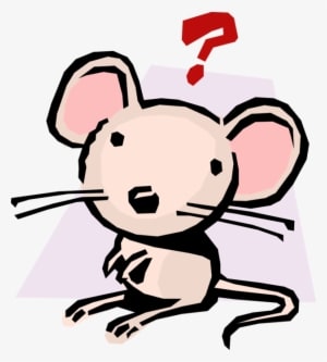 Vector Illustration Of Cartoon Rodent Mouse Ponders - Vector Graphics - Transparent PNG Free Download