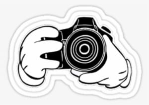 Mickey Mouse Photocamera By Glorijadubravcic - Mickey Hands Camera - Transparent PNG Free Download