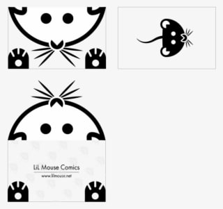 Lil Mouse Brand Design And Print Mockup, First Part - Transparent PNG Free Download