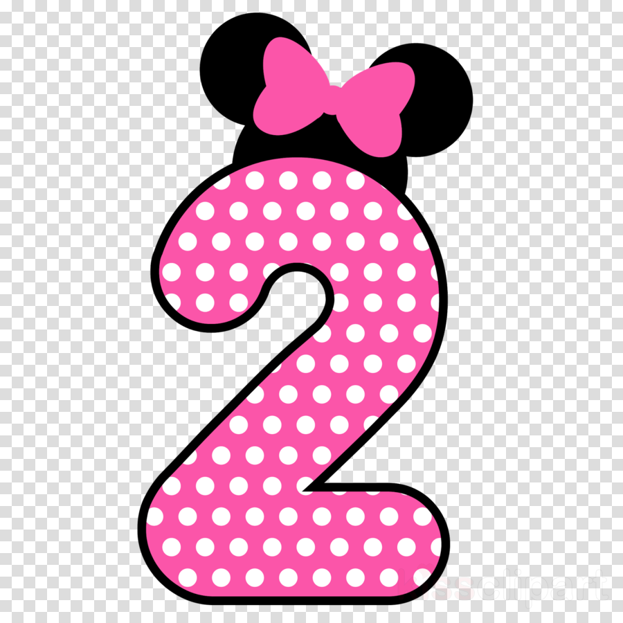 2 Minnie Png Clipart Minnie Mouse Mickey Mouse Clip - Numero 2 Minnie Png - Transparent PNG Free Download