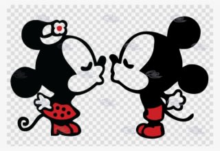 Download Mickey And Minnie Kissing Apple Disney - Cute Minnie And Mickey - Transparent PNG Free Download
