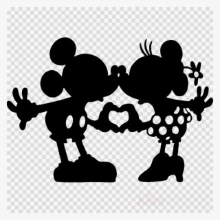 Mickey And Minnie Silhouette Clipart Mickey Mouse Minnie - Mickey And Minnie Silhouette Png - Transparent PNG Free Download