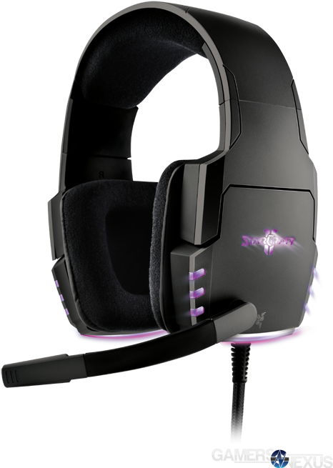 In Close Pursuit Of The Keyboard Is The Company's Somewhat - Razer Banshee Starcraft Ii - Headset - Full Size - Transparent PNG Free Download