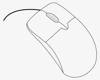 Computers Clipart Outline - Souris Pc Schéma - Transparent PNG Free Download