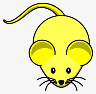 Yellow Crayon Clipart Mouse Clip Art Vector - Transparent PNG Free Download