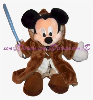 Disney Star Wars Jedi Mickey Mouse Plush © Dizdude - Teddy Bear - Transparent PNG Free Download