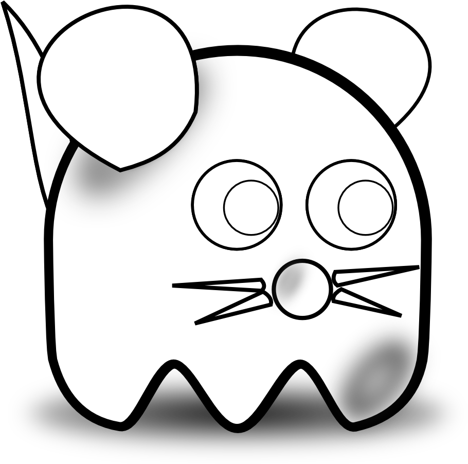 Newbie Mouse Black White Line Animal 999px 141 - Circle - Transparent PNG Free Download
