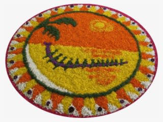 These Are A Few Flower Decorations Done During Onam - Onam - Transparent PNG Free Download