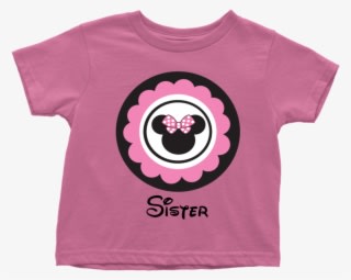 Minnie Mouse Inspired Sister Toddler T- Shirt - T-shirt - Transparent PNG Free Download