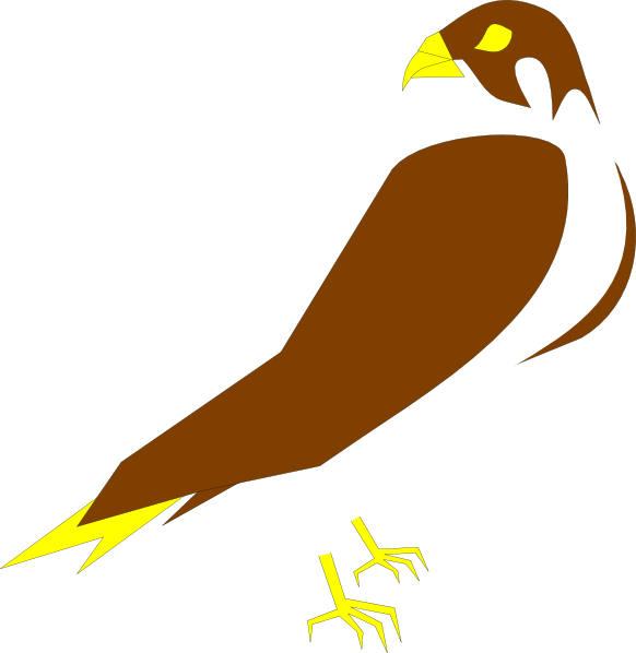 Falcon Clip Art - Peregrine Falcon Simple Clipart - Transparent PNG Free Download